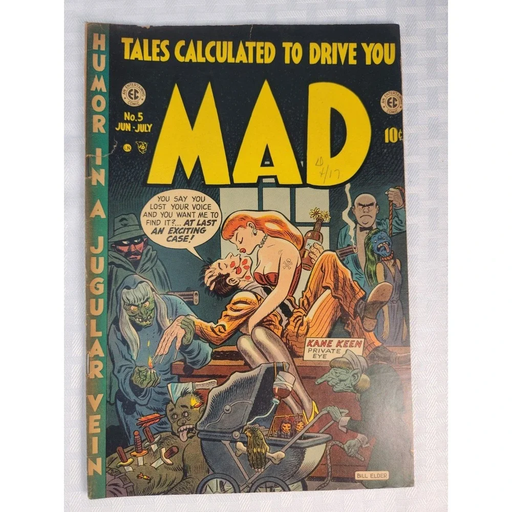 Vintage 1953 #5 June/July EC Gaines Elder MAD COMIC BOOK Outer Sanctum Pre Code